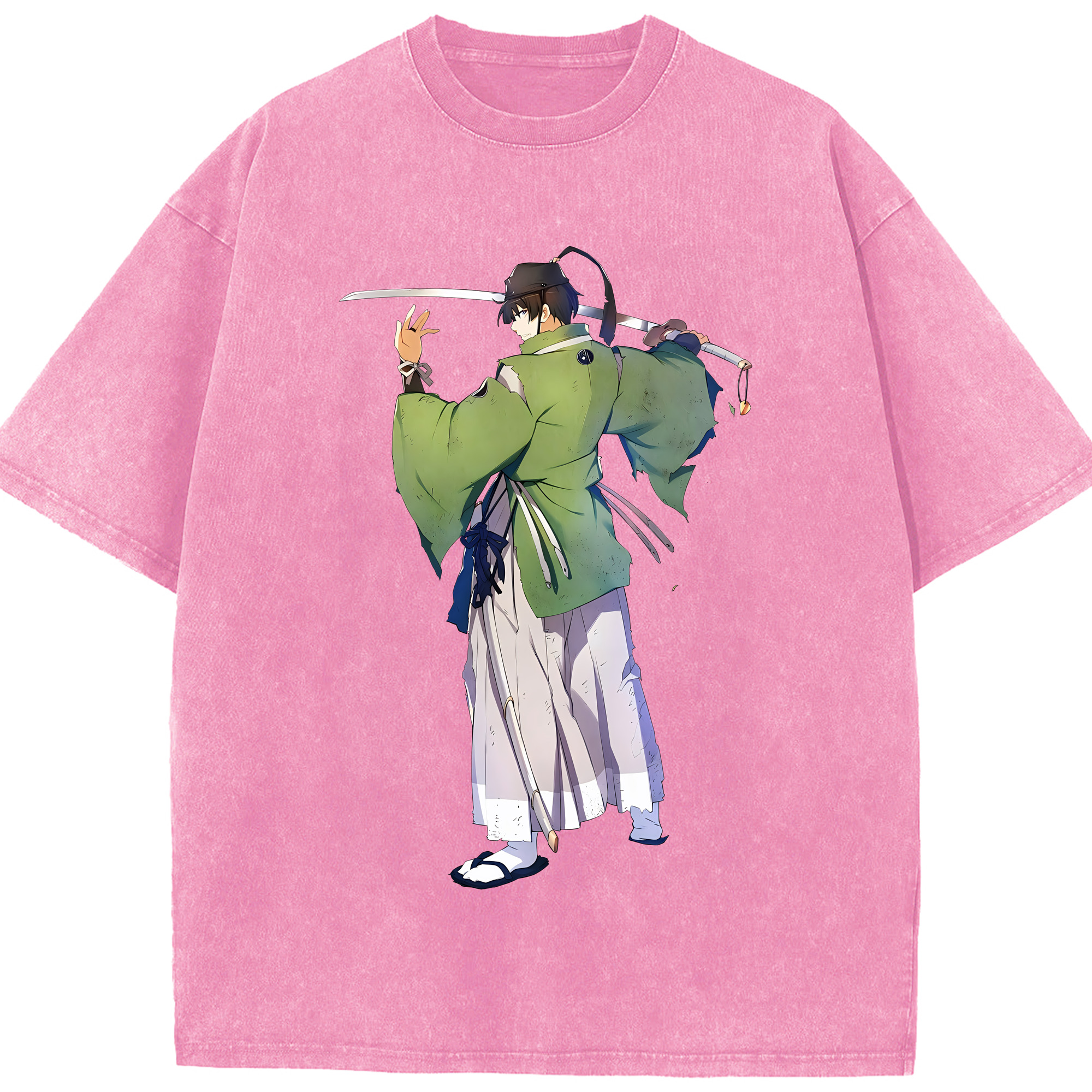 （画像用） 刀剣乱舞 Touken Ranbu 綿100% ヴィンテージ風 半袖Tシャツ（フロントプリント）